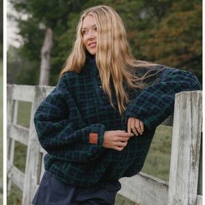 Eleven Eleven Plaid Fleece Pullover in Large - SOLD OUT ONLINE